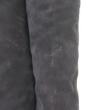 Prada Sport Knee High Moto Boots Dark Gray Suede Size 38