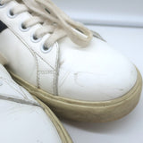 Celine Triomphe TR01L Low Top Sneakers White & Black Leather Size 37