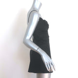Alice + Olivia Harmony Mini Slip Dress Black Satin Size 2 NEW