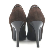 Ralph Lauren Collection Penny Loafer Pumps Dark Brown Suede Size 6