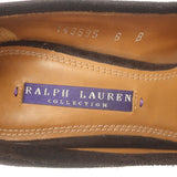 Ralph Lauren Collection Penny Loafer Pumps Dark Brown Suede Size 6