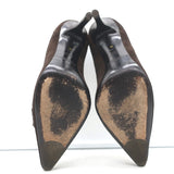 Ralph Lauren Collection Penny Loafer Pumps Dark Brown Suede Size 6