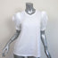 A.L.C. Kati Puff Sleeve Tee White Cotton Size Large