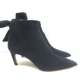 Christian Dior La Belle D Bow Ankle Boots Black Suede Size 35.5