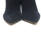 Christian Dior La Belle D Bow Ankle Boots Black Suede Size 35.5