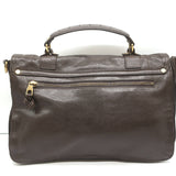 Proenza Schouler PS1 Medium Satchel Dark Brown Leather Crossbody Bag