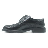 Saint Laurent Army 20 Wingtip Derby Shoes Black Polished Leather Size 36.5 NEW