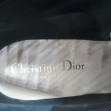 Christian Dior La Belle D Bow Ankle Boots Black Suede Size 35.5