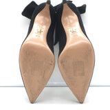 Christian Dior La Belle D Bow Ankle Boots Black Suede Size 35.5