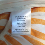 Caroline Constas Onira Twist-Front Off the Shoulder Top Orange Stripe Size Small