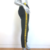 Off-White c/o Virgil Abloh Logo Strap Skinny Jeans Black Stretch Denim Size 26
