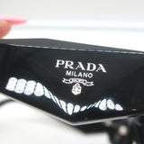 Prada Symbole Rectangular Sunglasses Black SPR 17W 1AB-5S0