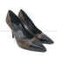 Louis Vuitton Fetish Cap Toe Pumps Brown Monogram Canvas & Black Patent Size 37
