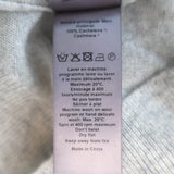 Zadig & Voltaire Vivi Brod Patch Cashmere Sweater Light Gray Size Extra Small