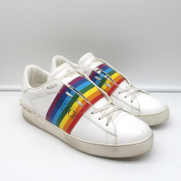 Pålidelig Bourgeon slump Valentino Rainbow Open Low Sneakers White Leather Size 39 – Celebrity Owned