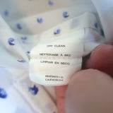 Marc Jacobs Sequined Collar Shirt White Polka Dot Size 6 Long Sleeve Top