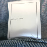 Chanel 23A Sequined Denim Jacket Blue Cotton Size 38 NEW