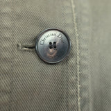 Christian Dior Short Sleeve Military Jacket Army Green Stretch Cotton Size US 6