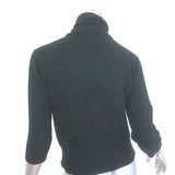 Christian Dior Tie-Neck Cashmere Sweater Black Size US 6