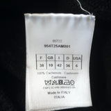 Christian Dior Tie-Neck Cashmere Sweater Black Size US 6