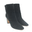 Manolo Blahnik Rosie Ankle Boots Black Leather & Suede Size 35.5