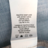 Veronica Beard Tenille Ruffled Flutter Sleeve Top Blue Chambray Size Small