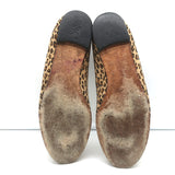 Manolo Blahnik Tere Leopard Print Ballet Flats Brown Size 38