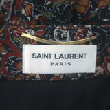 Saint Laurent Paisley Print Tiered Midi Skirt Brown/Multi Crepe Size 40