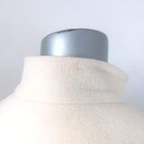 Chloe Side-Buckled Coat Milk Stretch Wool Crepe Size 36