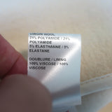 Chloe Side-Buckled Coat Milk Stretch Wool Crepe Size 36