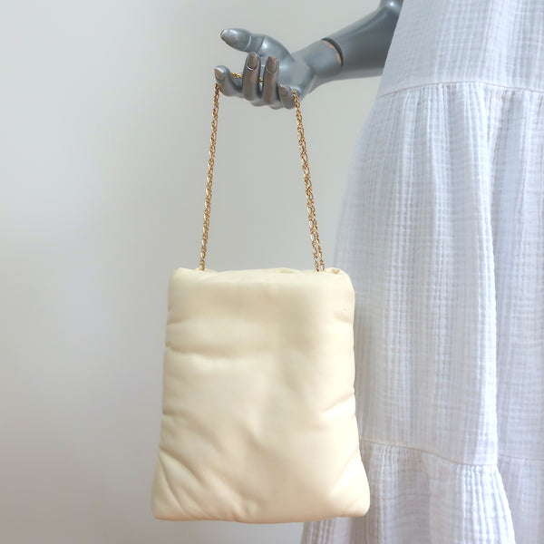 LOUIS FONTAINE Ivory Leather Small Handbag