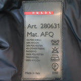 Prada Linea Rossa Hooded Padded Coat Dark Navy Size 40 Zip-Up Jacket
