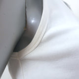 Saint Laurent Tank Top White Cotton Size Medium