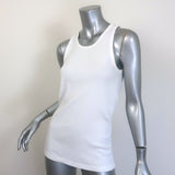 Saint Laurent Tank Top White Cotton Size Medium