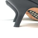 Christian Dior J'Adior Slingback Pumps Black & Cream Houndstooth Wool Size 36.5