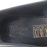 Gucci Marola Interlocking GG Peep Toe Jelly Wedge Pumps Black Size 38 NEW