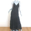 LoveShackFancy Idalia Lace-Trimmed Maxi Dress Black Silk Size 4