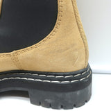 Proenza Schouler Chelsea Boots Beige Suede Size 38.5 Lug Sole Ankle Boots