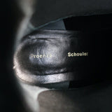 Proenza Schouler Chelsea Boots Beige Suede Size 38.5 Lug Sole Ankle Boots