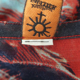 Jean Paul Gaultier Soleil Palm Tree Long Sleeve Mesh Top Red/Blue Size Medium