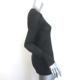 RRL Ralph Lauren Fine Ribbed Long Sleeve Top Charcoal Size 3