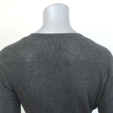 RRL Ralph Lauren Fine Ribbed Long Sleeve Top Charcoal Size 3
