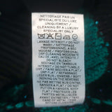 Balmain Sequin-Embellished Striped Distressed Knit Cardigan Green/Black Size 42