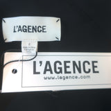 L'Agence Song Lace-Trimmed Slip Dress Black Silk Charmeuse Size 2 NEW