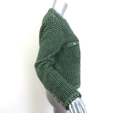 Chanel Cashmere Tweed Cardigan Jacket Sage Green Size 44
