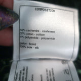 Chanel Cashmere Tweed Cardigan Jacket Sage Green Size 44