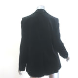 FRAME Classic Velvet Blazer Black Size 8 One-Button Jacket