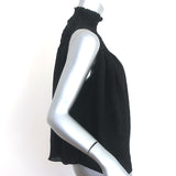 FRAME Smocked Sleeveless Blouse Black & White Polka Dot Silk Size Small