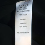 FRAME Smocked Sleeveless Blouse Black & White Polka Dot Silk Size Small