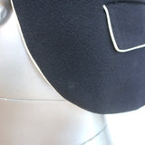 Ralph Lauren Blue Label Contrast-Collar Jacket Navy/Cream Wool Size 8